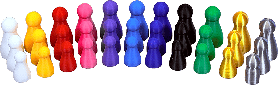 multi colour game pawns for sale uk