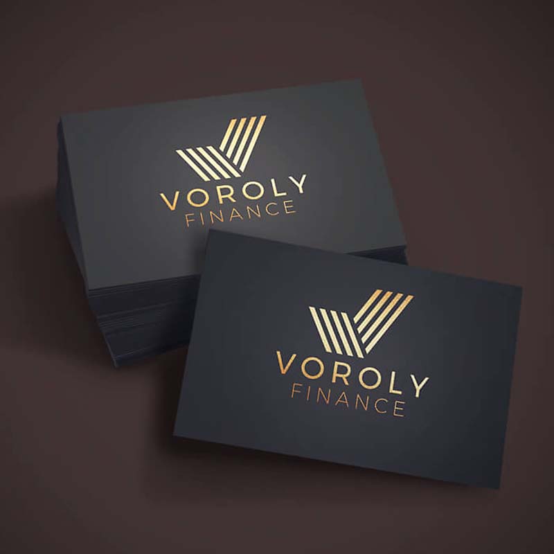 custom-gold-foiled-business-cards produced at Hayman Creative Nottingham