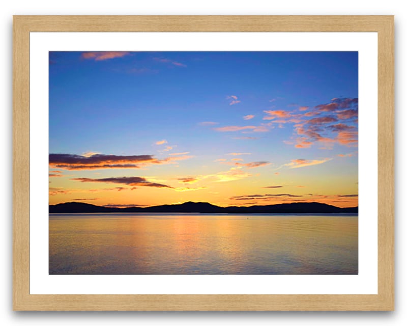 30mm Brushed Oak Wood Grain Picture Frame