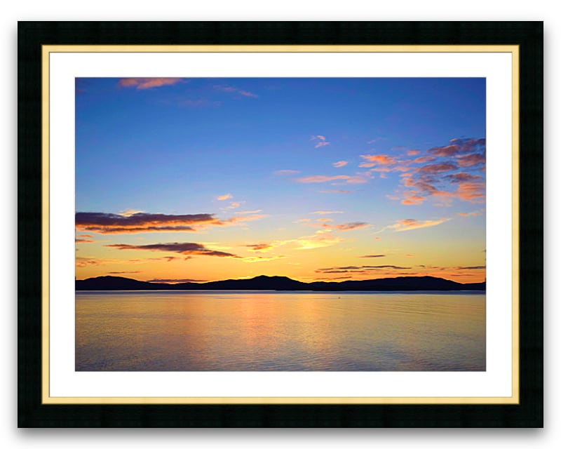 43mm Brushed Black with Gold Sight Edge Picture Frame