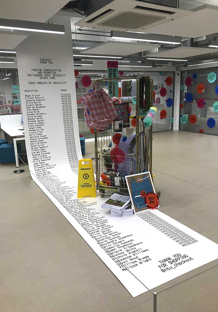 Really long lightweight banner printed for NTU