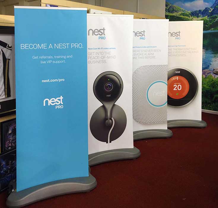 Outside Waterproof Pull-Up Banners at Hayman Creative Nottingham