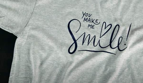 cut-vinyl t-shirt